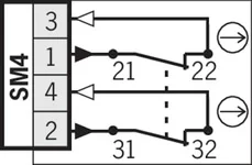 Electrical schematic of safety interlock switch