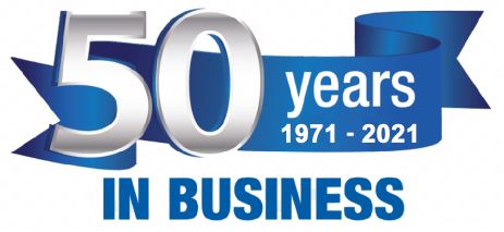 50 years in business from 1971-2021