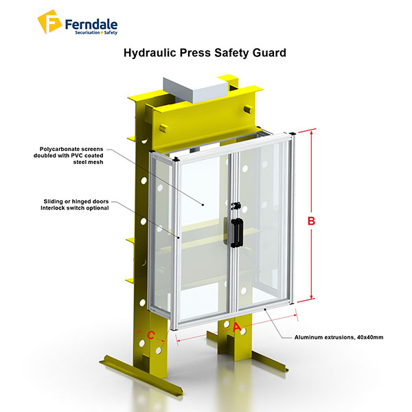 Hydraulic Press Guard Made to fit Ferndale Safety