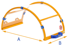 Dimensions du garde de sécurité du tour