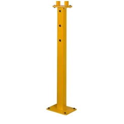 An adjustable floor mounting post
