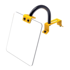 Une photo du garde-œil pour meuleuse Ferndale Safety, qui comprend un garde en polycarbonate monté sur un bras flexible.