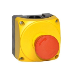 Emergency stop button with box.