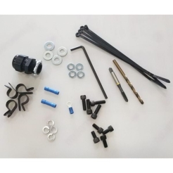 Installation kit for installing safety guards.