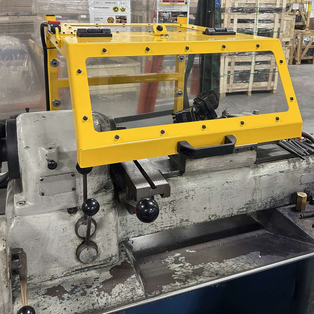 Hardinge Lathe Guard and Chip Shield - Image 7
