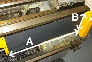 Lathe lead screw cover dimensions required.