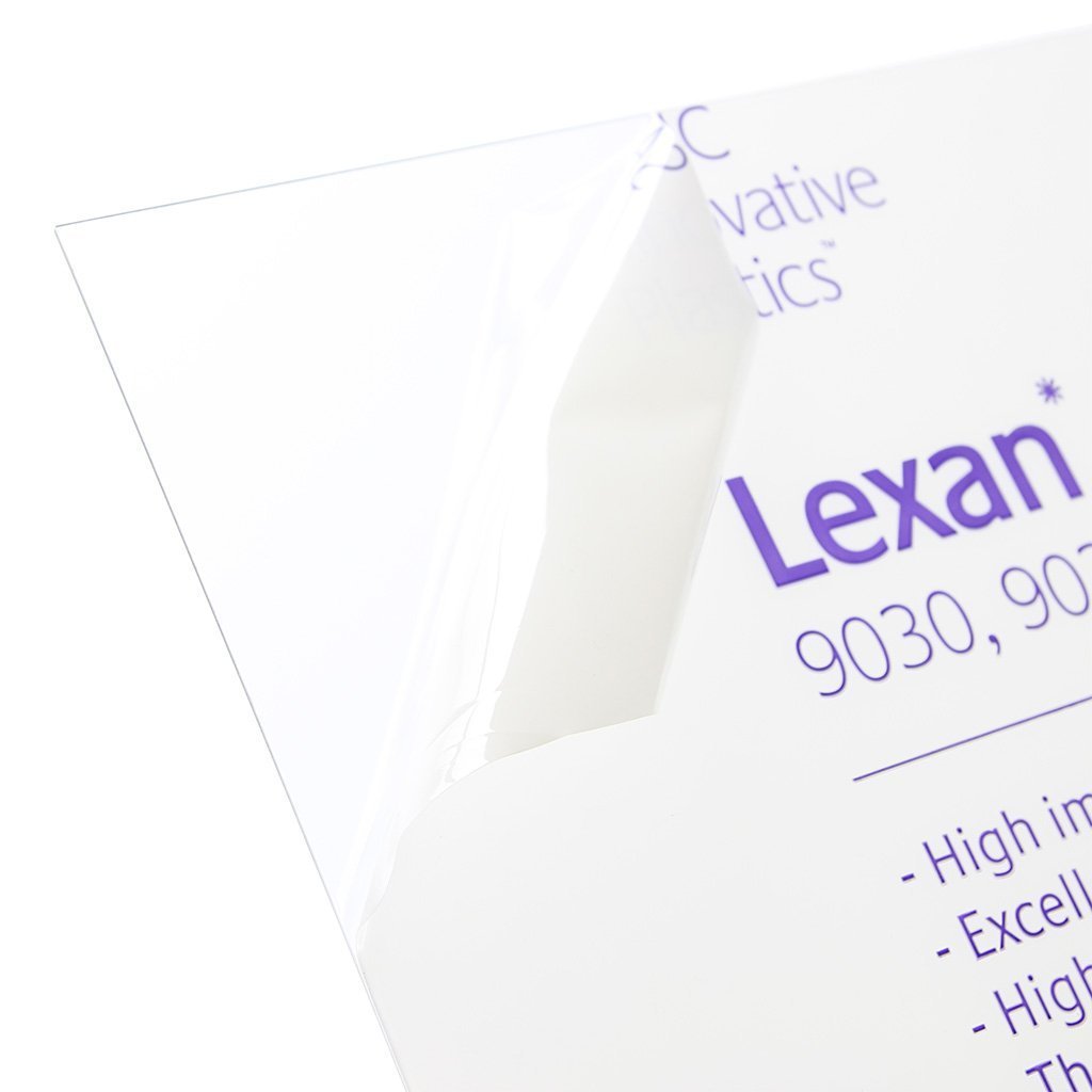 LEXAN SHEET POLYCARBONATE CLEAR .030  x  24" x 24" 