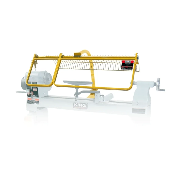 Wood lathe safety guard